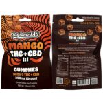 Wholesale Delta 9 THC + CBD Mango Gummies, 200mg