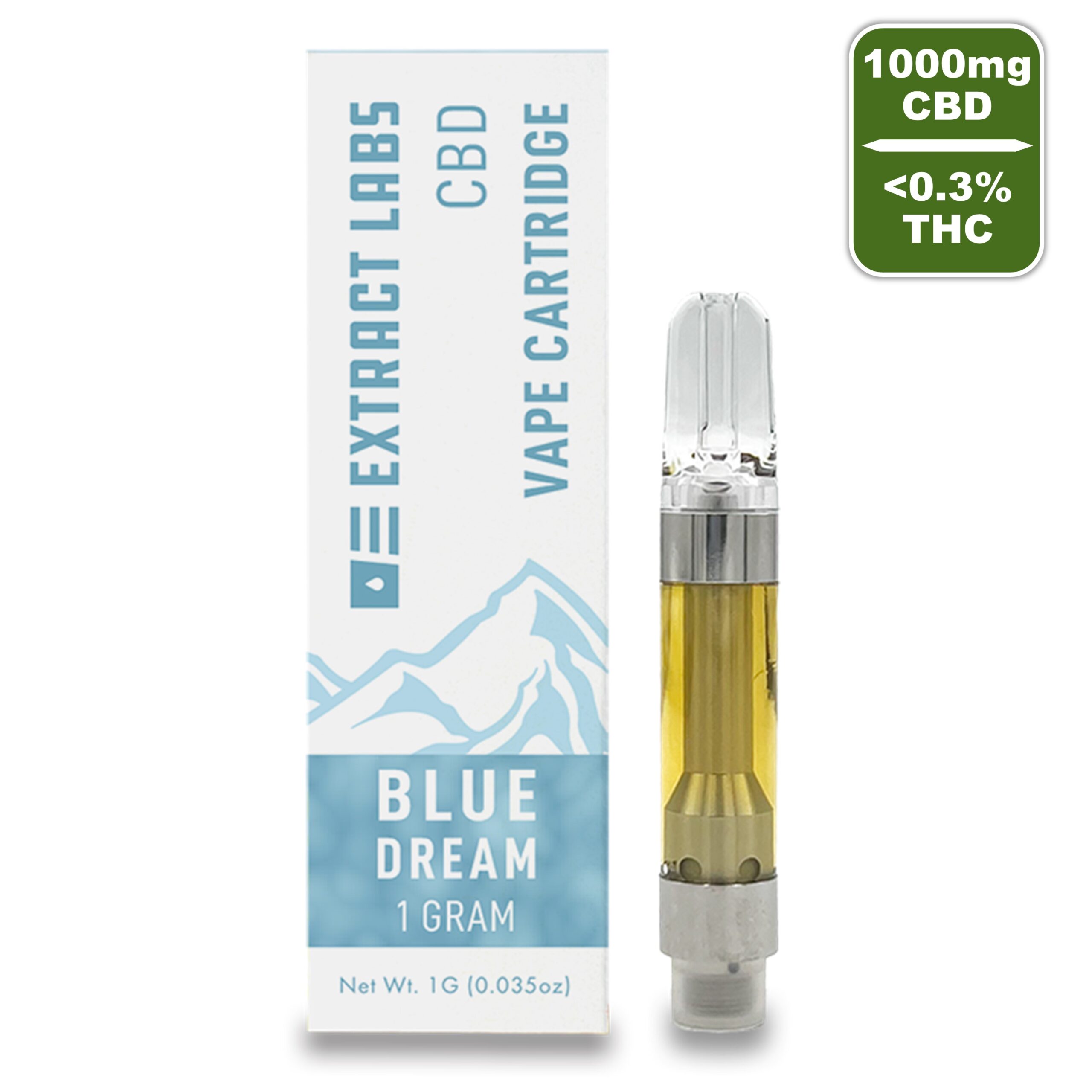 Extract Labs - Blue Dream Vape cartridge CBD + THC (2)