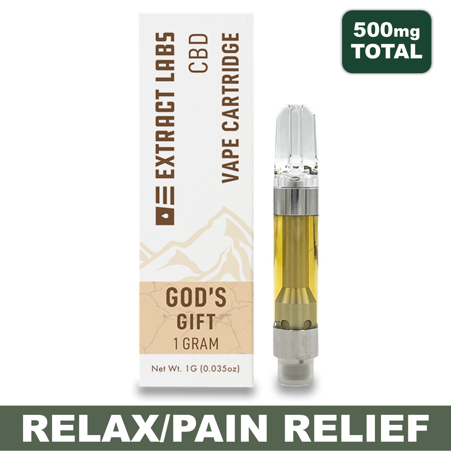 God's Gift Cart - 1 Gram CBD + THC