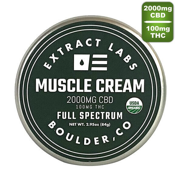 Extract Labs - CBD Muscle and Joint Cream - 2000mg CBD + THC