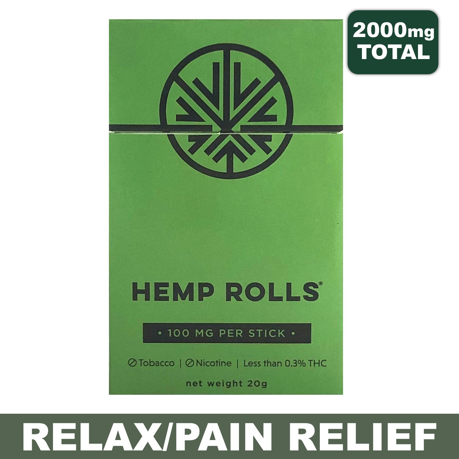 Menthol Hemp Pre Rolls - Hemp Cigarettes Pack - Full Spectrum