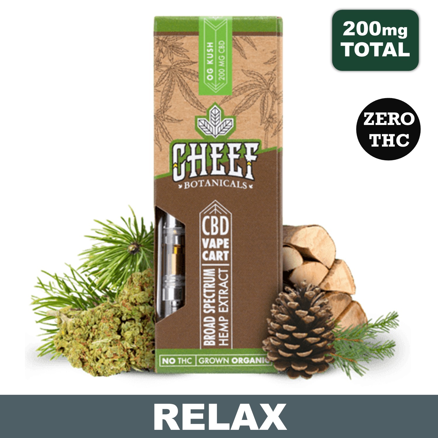 OG Kush Cartridge - 1 Gram CBD, 200mg