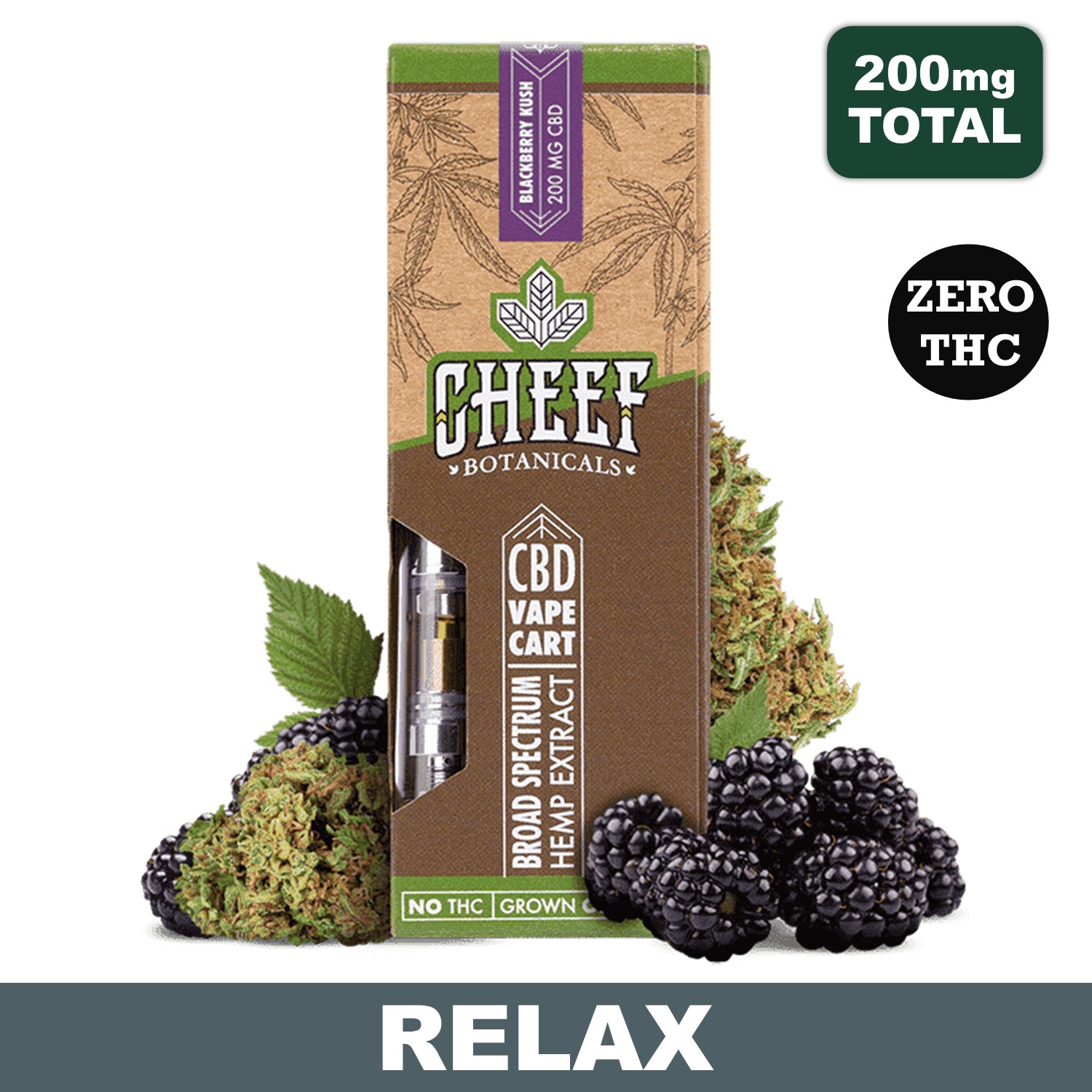 Blackberry Kush Cart - 1 Gram CBD, 200mg