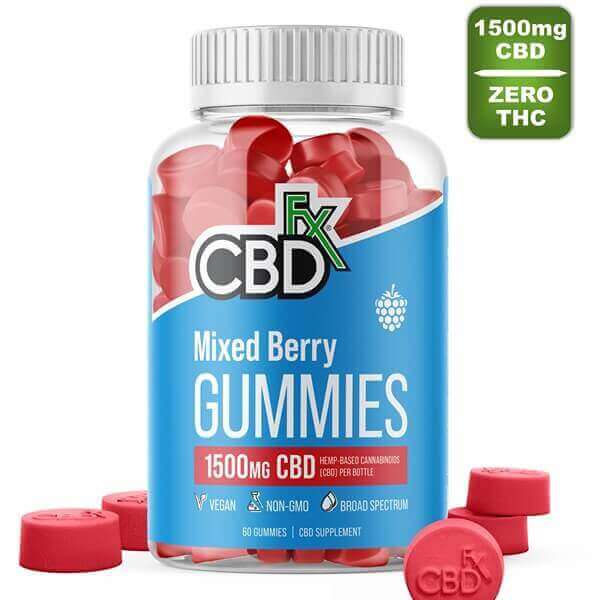 Broad Spectrum Berry CBD Gummies - 1500mg