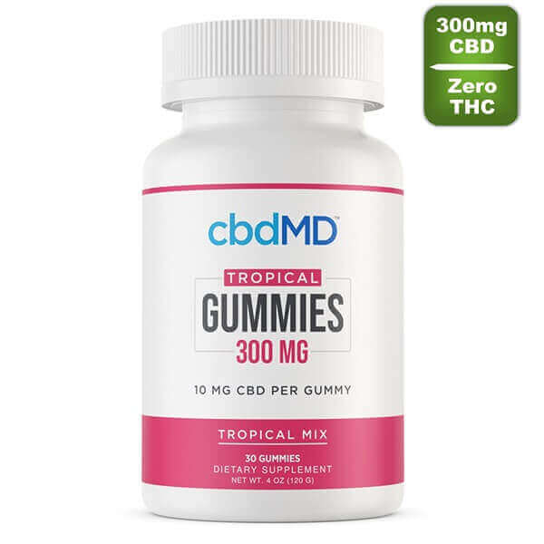 cbdmd -Tropical CBD Gummies - 300mg CBD - broad spectrum - 30 count (2)