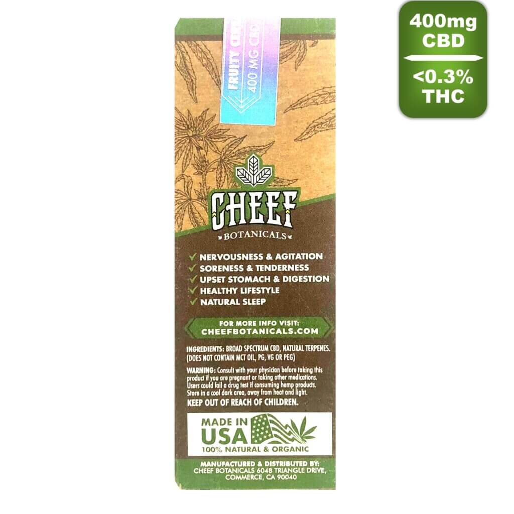 Fruity Cereal Vape Cartridge 1 Gram 400mg CBD + THC