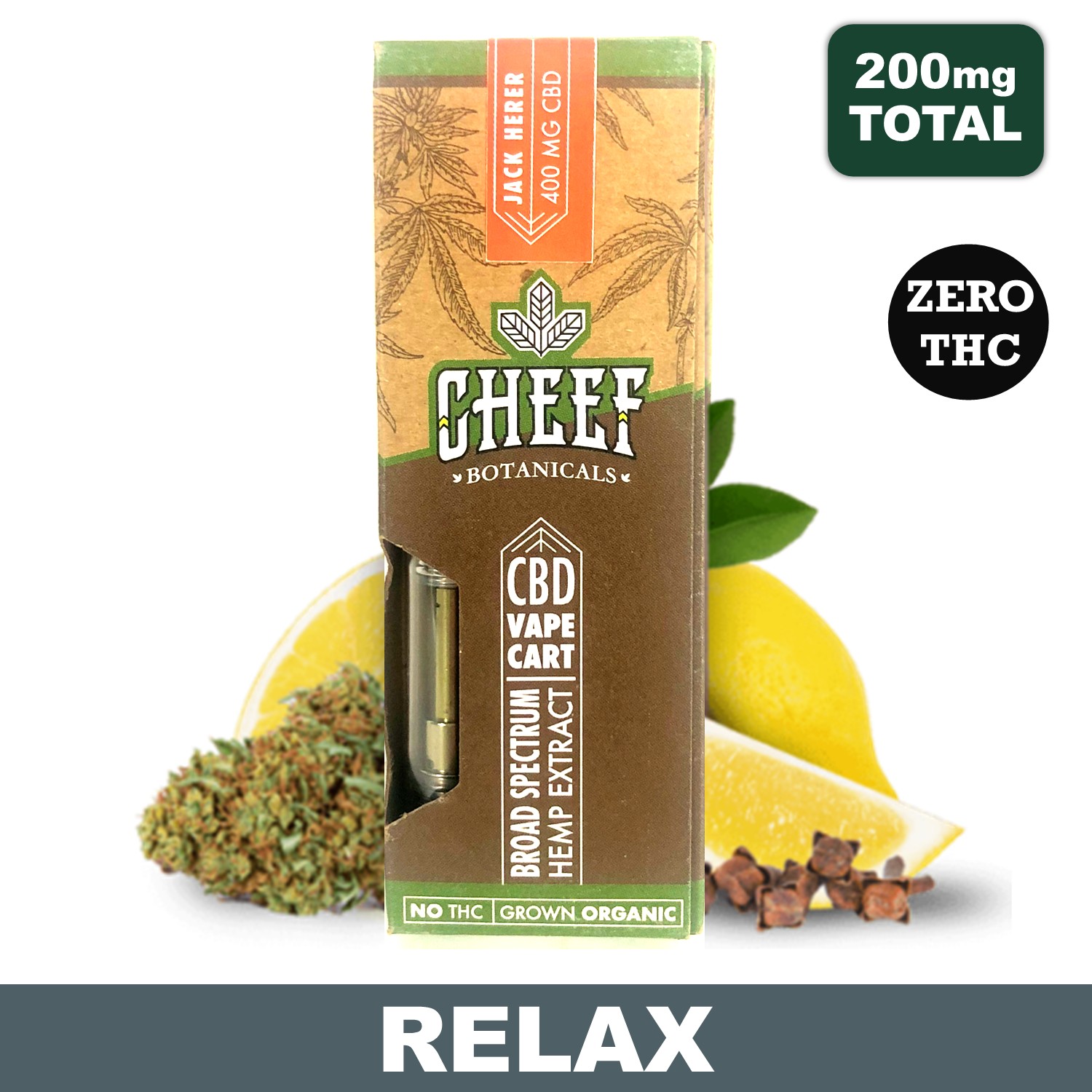 Jack Herer Cartridge - 1 Gram CBD, 200mg