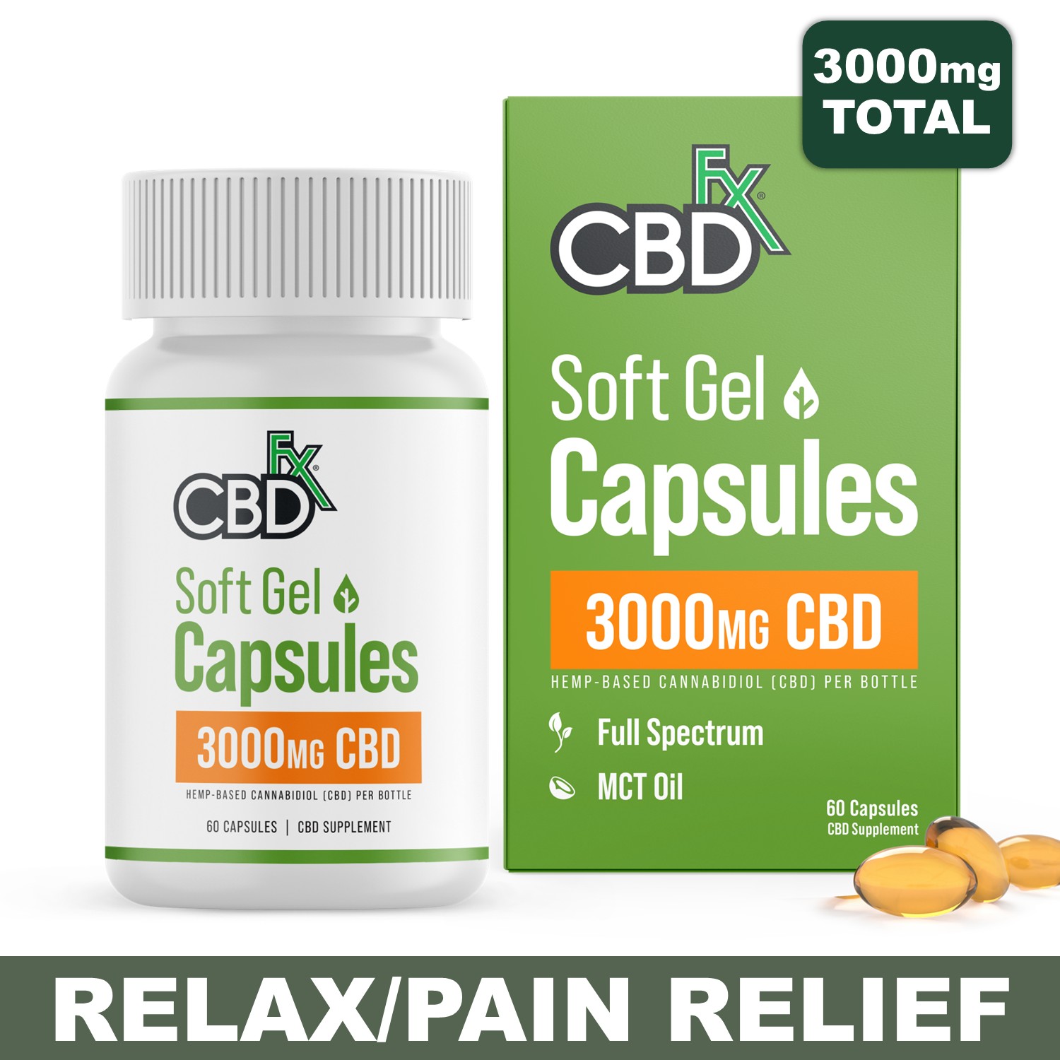 CBD + THC Softgels - 3000mg