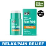 Menthol CBD Recovery Balm Stick - 750mg CBD - Cooling Formula