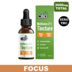 Wellness CBD Tincture 2000mg + 1000mg CBG