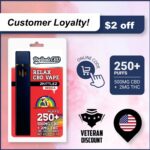 (Customer Loyalty Discount) Zkittlez Vape Pen 500mg – 1ML 500mg CBD + THC ($2 OFF)