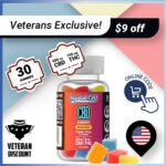 (Veteran Exclusive Discount) 25mg Full Spectrum CBD Hemp Gummies – 30 Count ($9 OFF)