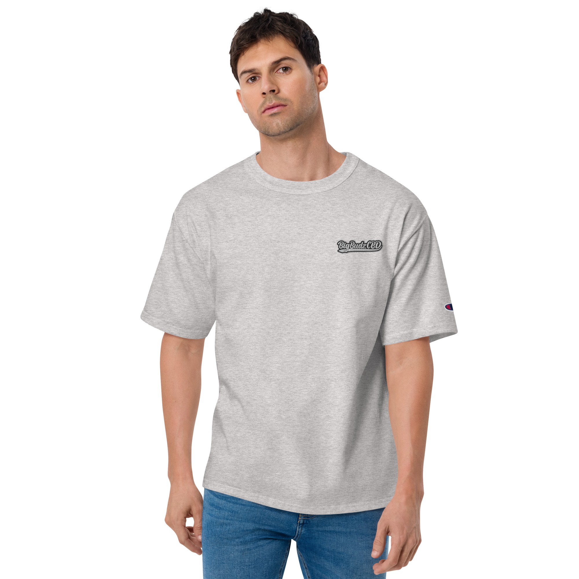 https://bigbudzcbd.com/wp-content/uploads/2024/01/mens-champion-t-shirt-oxford-grey-heather-front-659c857d3435a.jpg