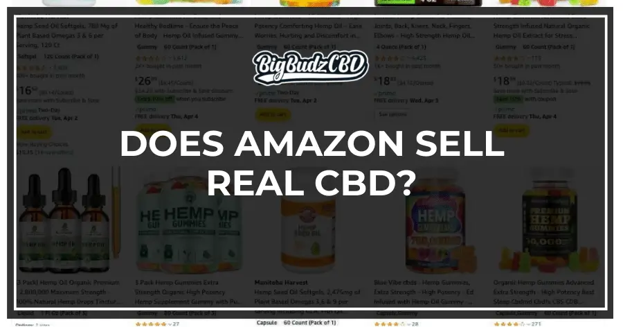 DOES AMAZON SELL REAL CBD?