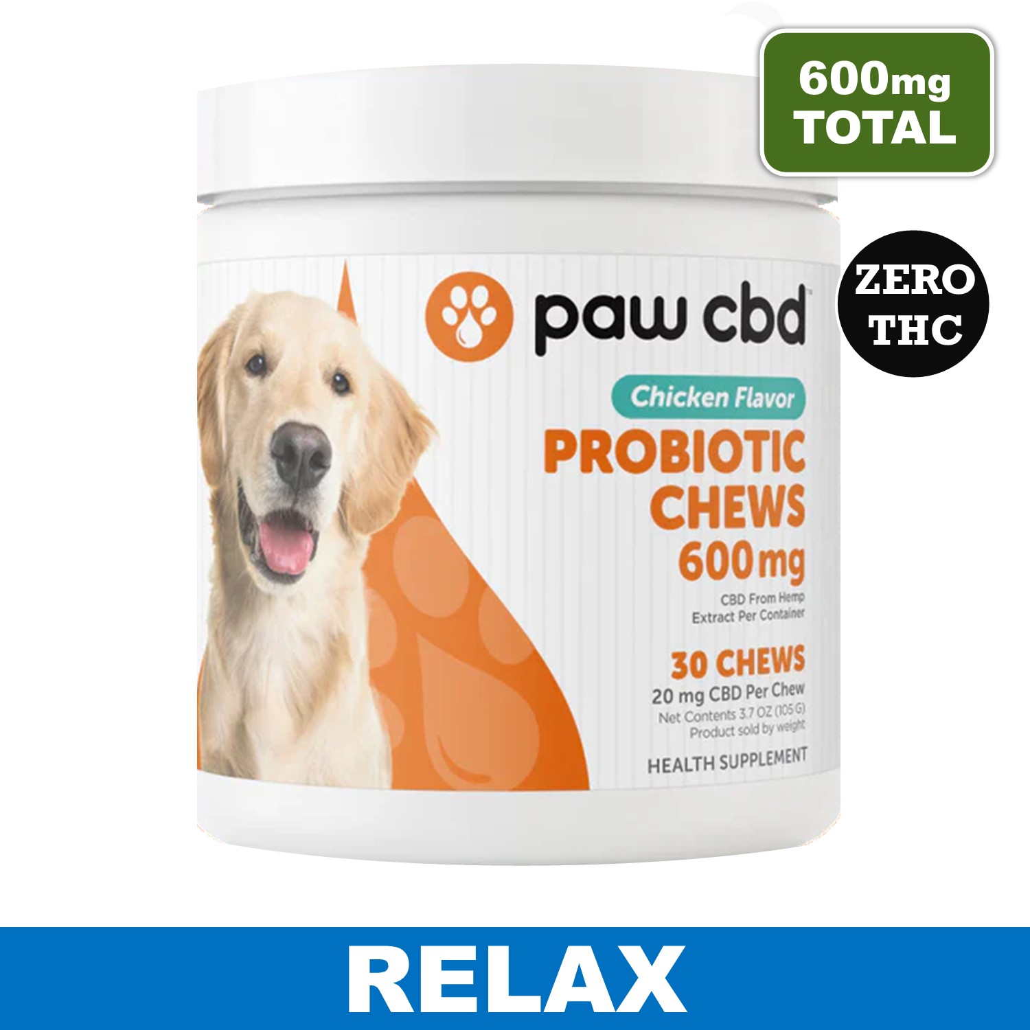 Broad Spectrum CBD Dog Probiotic Chews